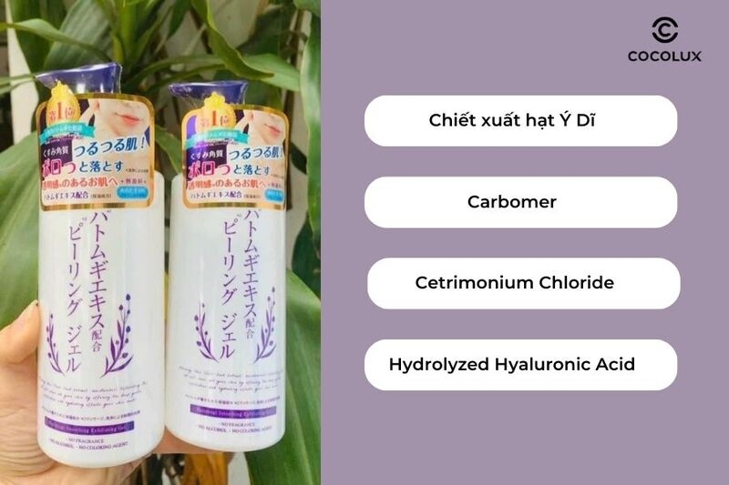 Tẩy tế bào chết da mặt Hatomugi của Nhật