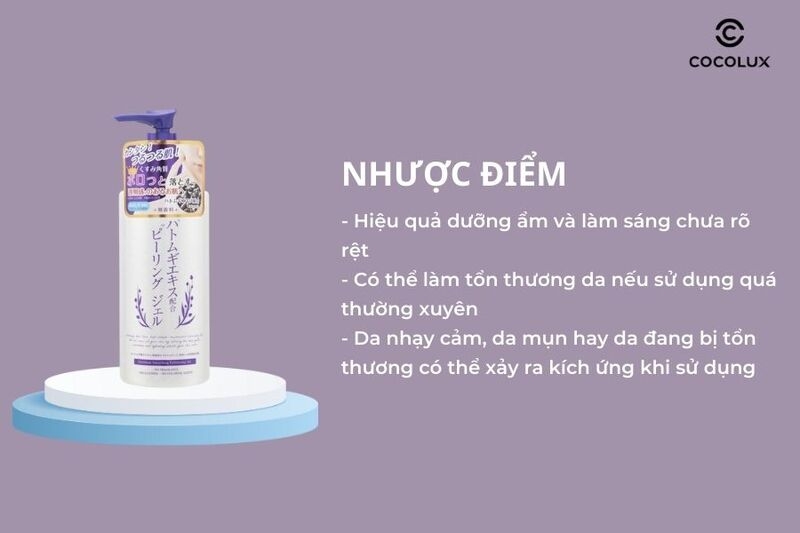 Tẩy tế bào chết da mặt Hatomugi của Nhật