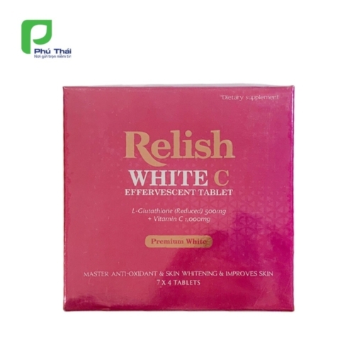 Relish White C - Sáng da, hỗ trợ chống lão hoá & thải độc  1. Xuất xứ : India   2. Thương hiệu: Anh