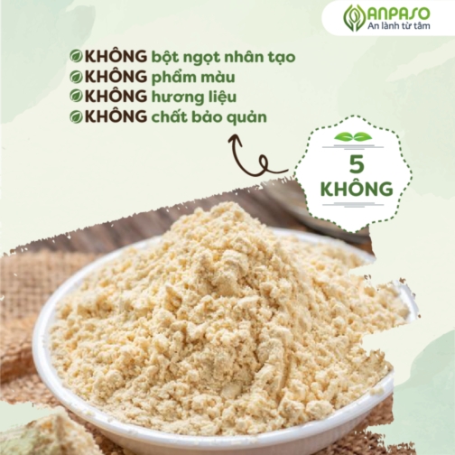 Set bột nêm ăn dặm Anpaso 180g Vị măng tây (gồm 03 lọ 60g)