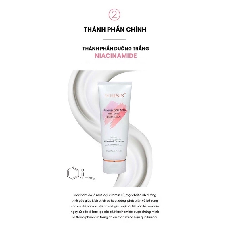 KEM DƯỠNG BODY WHISIS TRẮNG DA SPF 50+(200ML)-HÀN QUỐC