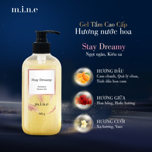 Gel tắm Mine Stay Dreamy Perfumed Shower Gel 500g