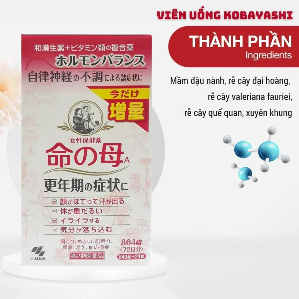Viên uống nội tiết tố kobayashi 840 viên-nhật