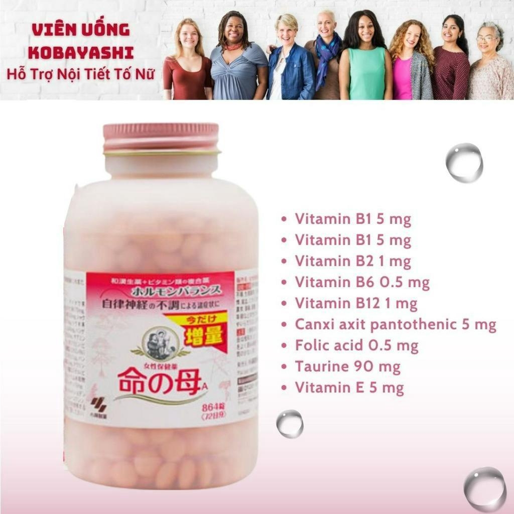 Viên uống nội tiết tố kobayashi 840 viên-nhật