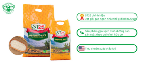  Gạo ST25 hữu cơ  2. Thương hiệu: ST25 organic rice