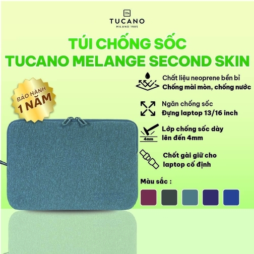 Túi chống sốc Tucano melange second skin Macbook Pro 13''