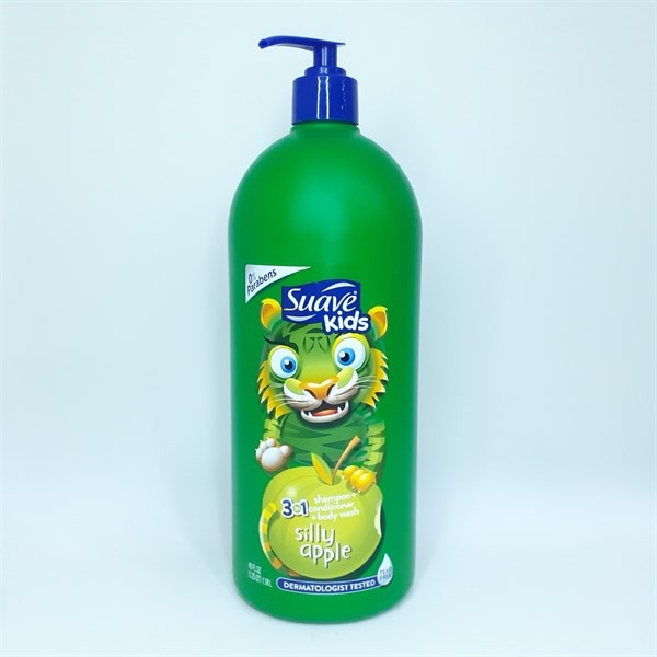 Sữa tắm, Gội và Xả Cho Bé Suave Kids 3 in1- 532ML-usa