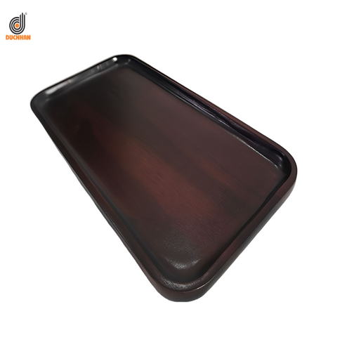 KHAY GỖ TRÀM HÌNH CHỮ NHẬT MÀU ÓC CHÓ DW100