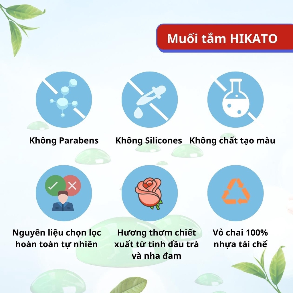 Muối tắm tẩy thâm HIKATO-hàn
