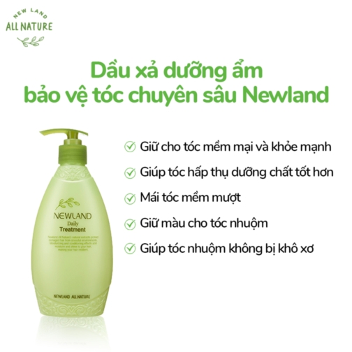 Dầu xả dưỡng ẩm, bảo vệ tóc chuyên sâu Newland  Xuất xứ: Hàn Quốc 