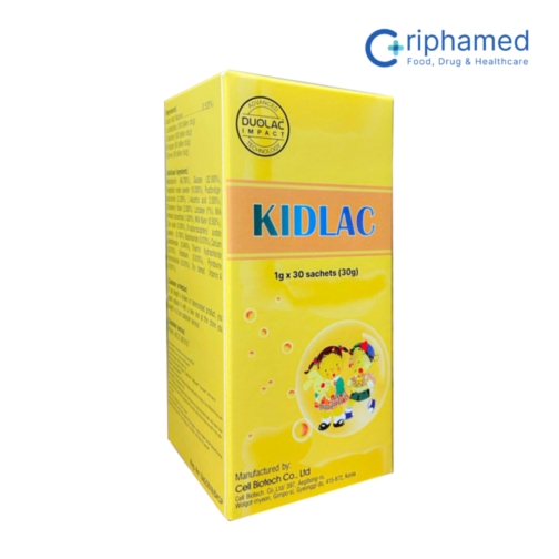 Men vi sinh hỗ trợ tiêu hóa cho trẻ KIDLAC ( hộp 30 gói )