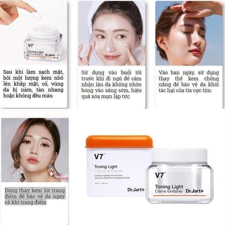 Kem Lên Tone Mặt - V7 FULL 50ML-hàn