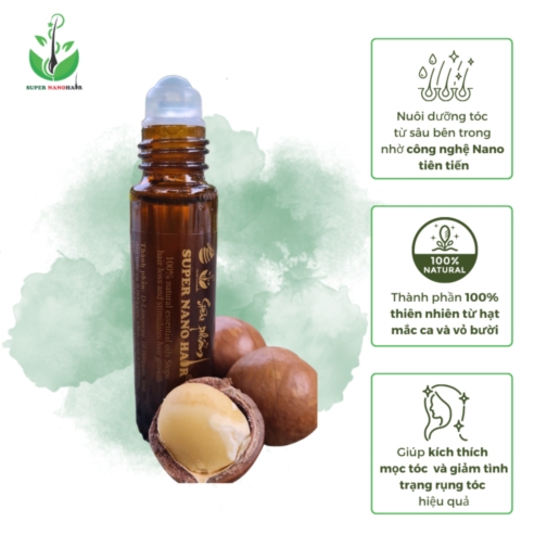 Chai Lăn Tinh Dầu Mọc Tóc Super NanoHair  2. Thương hiệu: SUPER NANO HAIR  3. Xuất xứ: Việt Nam