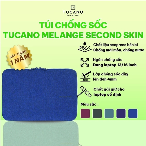 Túi chống sốc Tucano melange second skin Macbook Pro 13''