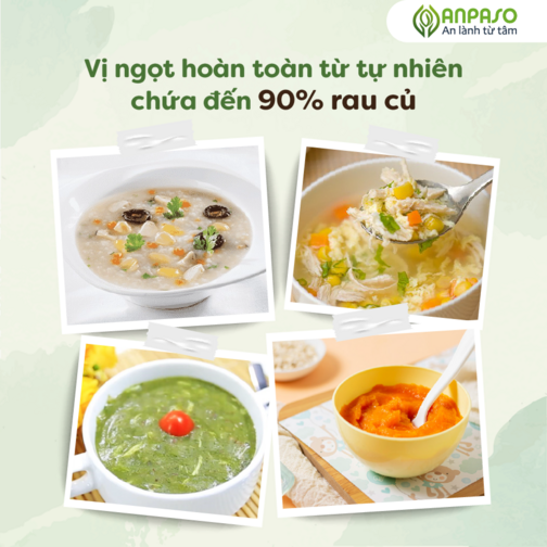 Set bột nêm ăn dặm Anpaso 180g Vị măng tây (gồm 03 lọ 60g)