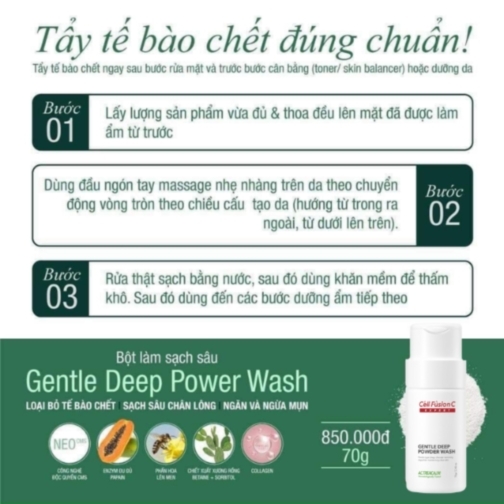 Cell Fusion C Expert – Bột làm sạch sâu dịu nhẹ AC.Trecalm Gentle Deep Powder Wash