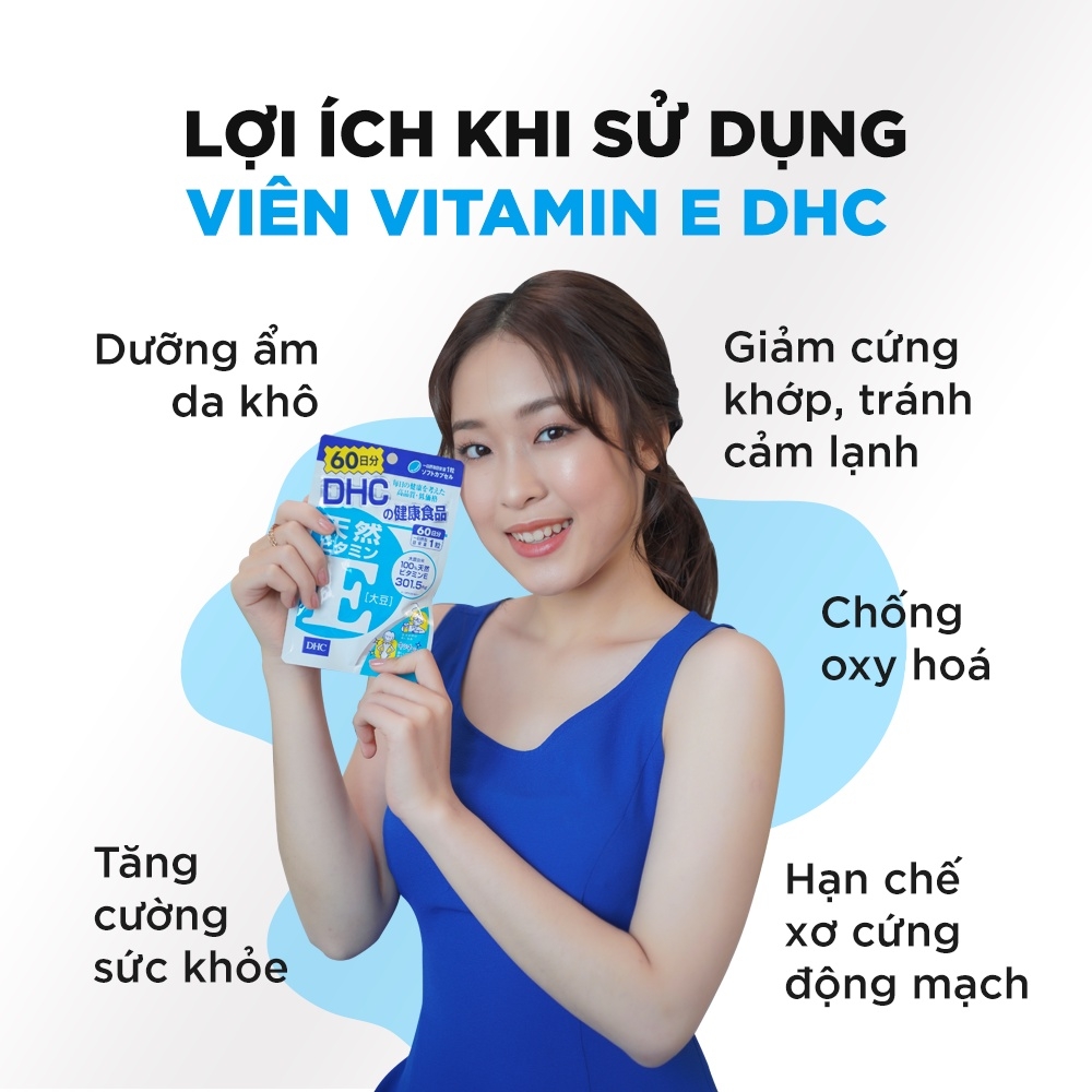 Viên Uống DHC Bổ Sung Vitamin E - NHẬT 60 viên