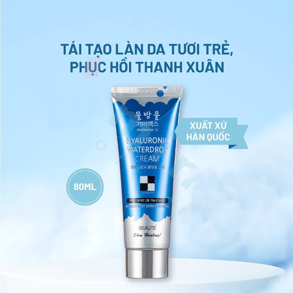 Kem Dưỡng Ẩm Dưỡng Da Cấp Nước Hàn Quốc Melasma-x Hyaluronic Water Drop Cream