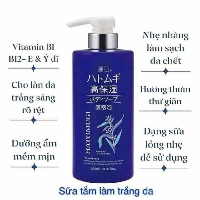 Sữa tắm dưỡng ẩm Ý DĨ Nhật - MÀU XANH
