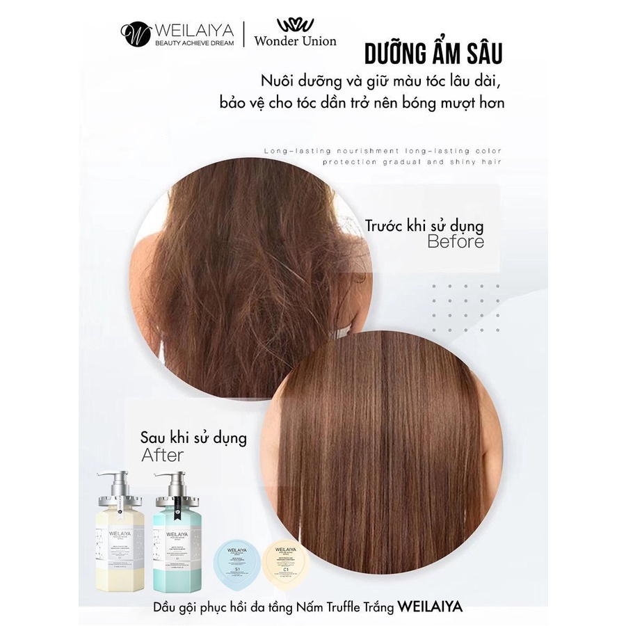 Bộ Dầu Gội Xả Phục Hồi Đa Tầng Nấm Truffle Weilaiya-hồng công