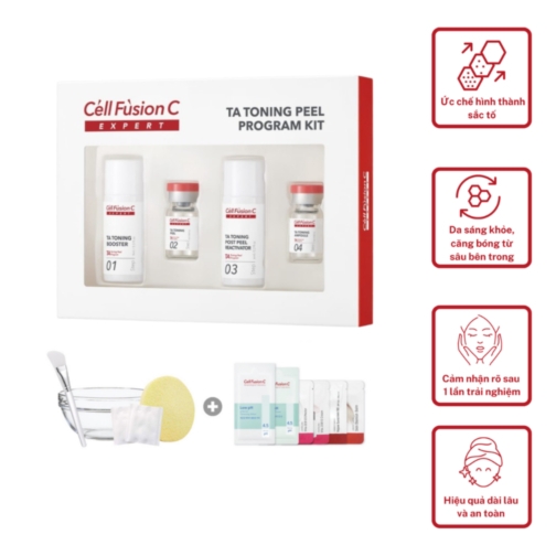  Bộ Sản Phẩm Peel Trắng Da An Toàn TA Toning Peel  Thương hiệu: Cell Fusion C  Xuất xứ: Hàn Quốc 