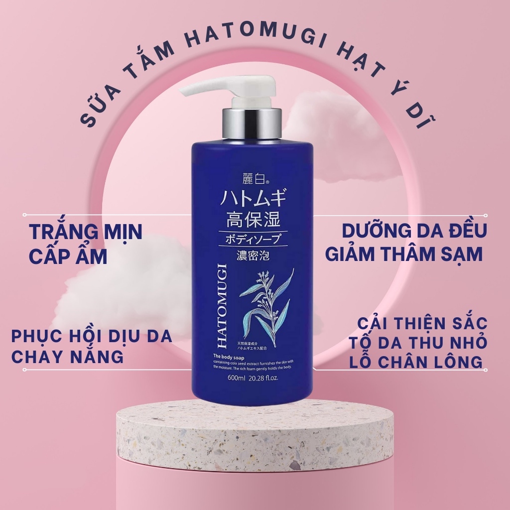 Sữa tắm dưỡng ẩm Ý DĨ Nhật - MÀU XANH