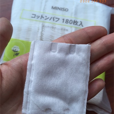 Bông tẩy trang miniso 180 miếng-X-NHẬT