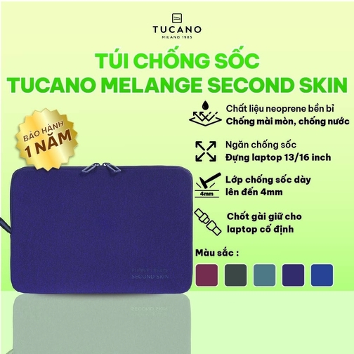 Túi chống sốc Tucano melange second skin Macbook Pro 13''