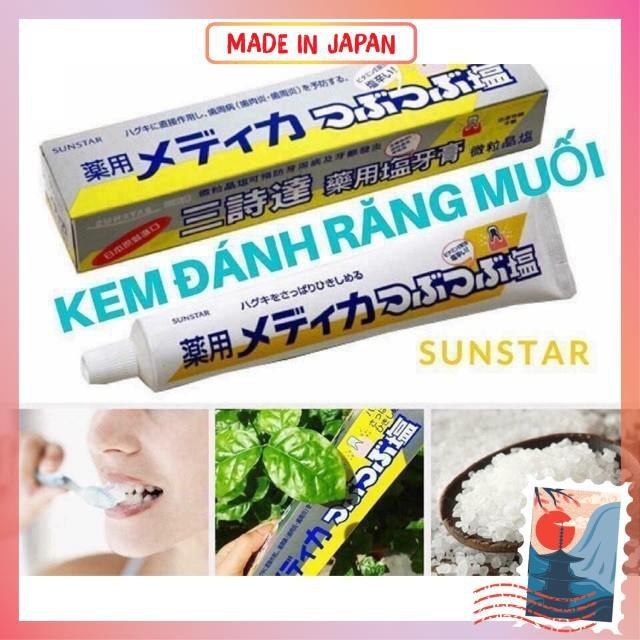 Kem đánh răng muối Sunstar 170g Nhật Bản-nhật