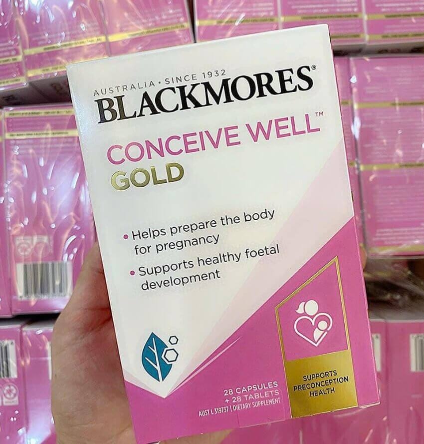 Viên uống tăng thụ thai Blackmores Conceive Well Gold -56 Viên-úc