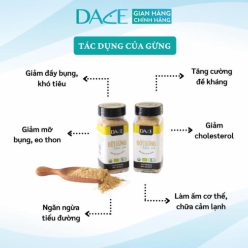 BỘT GỪNG HỮU CƠ