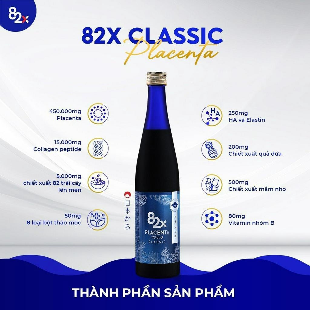 Nước Uống 82x Placenta Classic Nhật