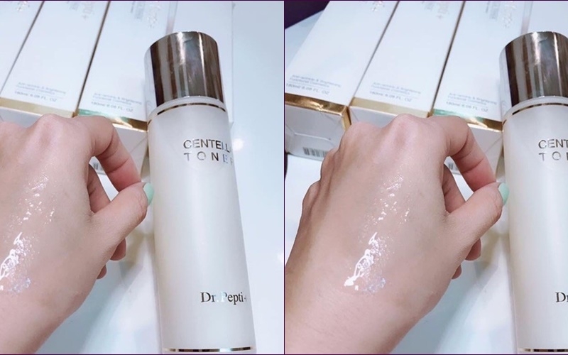Nước Hoa Hồng Rau Má Làm Dịu, Dưỡng Sáng Da Dr.Pepti+ Centella Toner 180ml