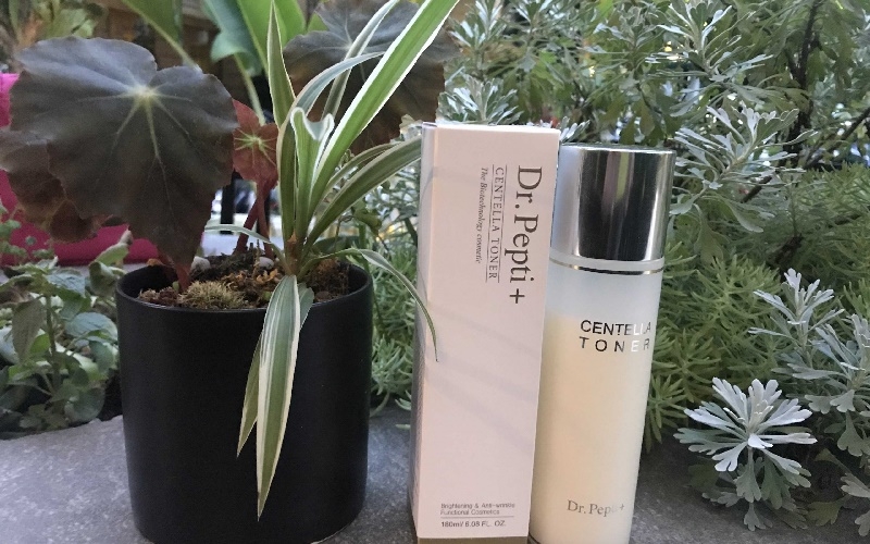Nước Hoa Hồng Rau Má Làm Dịu, Dưỡng Sáng Da Dr.Pepti+ Centella Toner 180ml