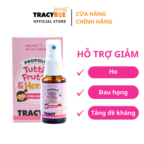  Keo ong xịt vị trái cây  2. Xuất xứ: Brazil, nhập khẩu chính ngạch bởi công ty Tracybee  3. Dung tích: 30ml