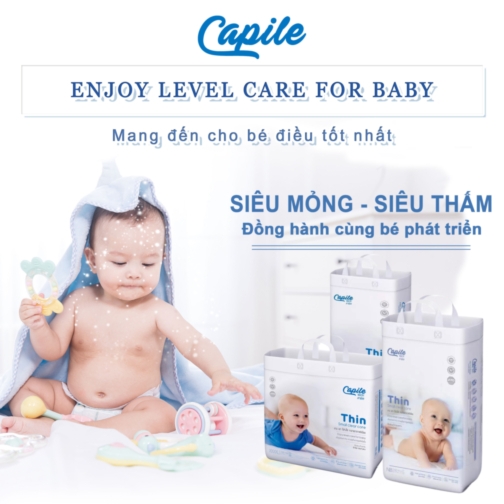 Mini Set Tã dán trẻ em nội địa Thái Lan Nhãn Hiệu Capile  2. Thương hiệu: Capile