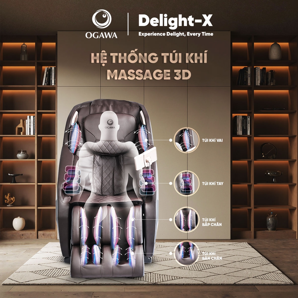 Ghế massage Delight X, hiệu Ogawa (OGVN-5574)