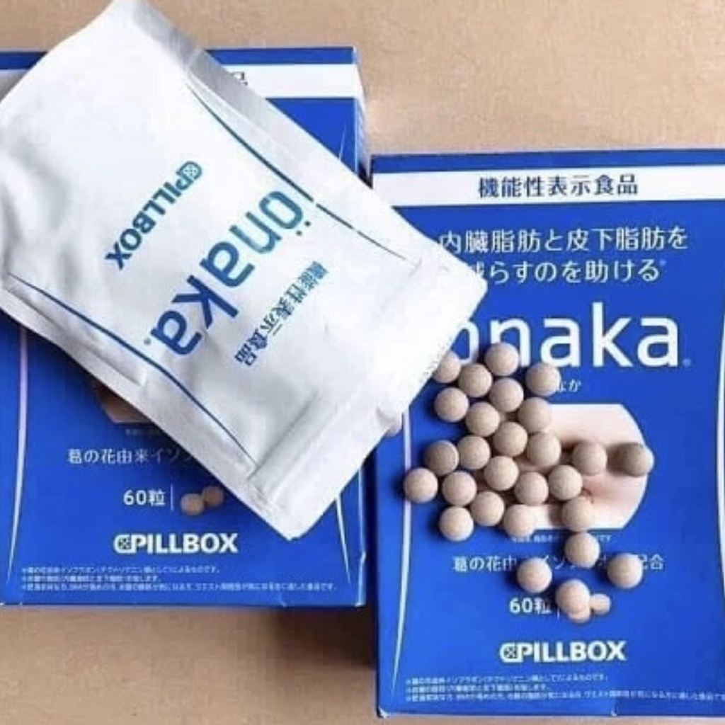 Viên Uống Giảm Mỡ Onaka Pillbox Nhật Bản 60 viên/