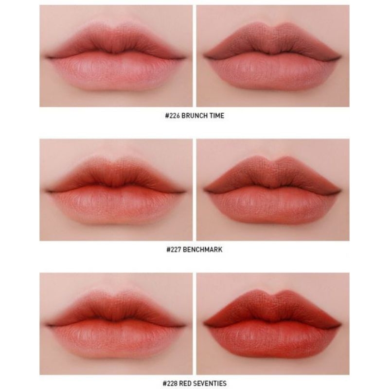 Son 3CE Matte Lip Color mẫu vỏ vàng 2018 #226 #227 #228-hàn