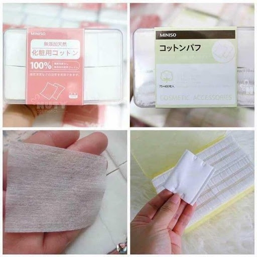 Hộp Bông Tẩy Trang Miniso 1000 miếng - nhật-X-NHẬT