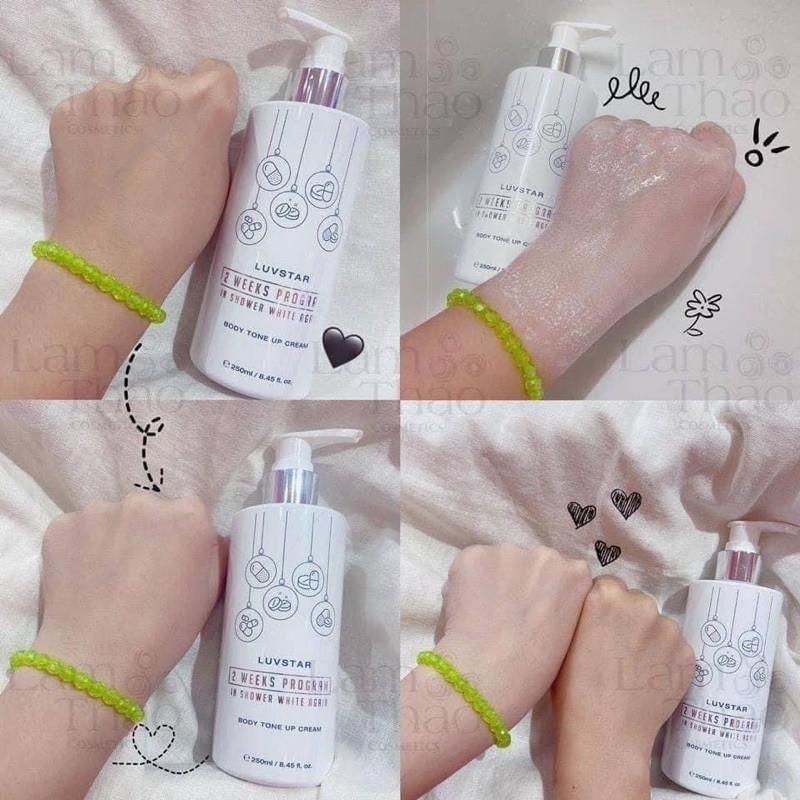 Ủ Tắm Trắng Da Luvstar Body Tone Up Cream-hàn