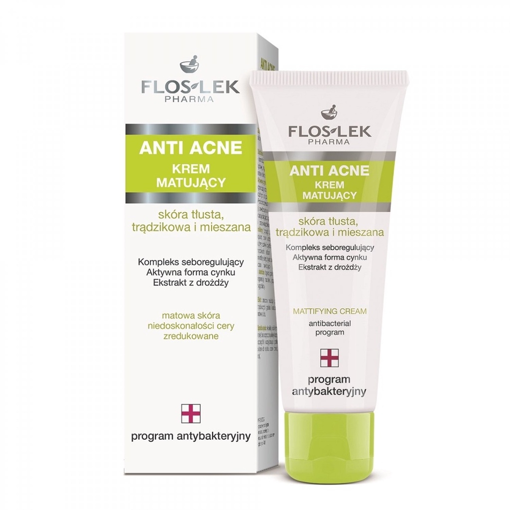 Kem dưỡng ẩm và kiểm soát dầu Floslek Anti Acne Mattifying Cream - 50ml-ba lan