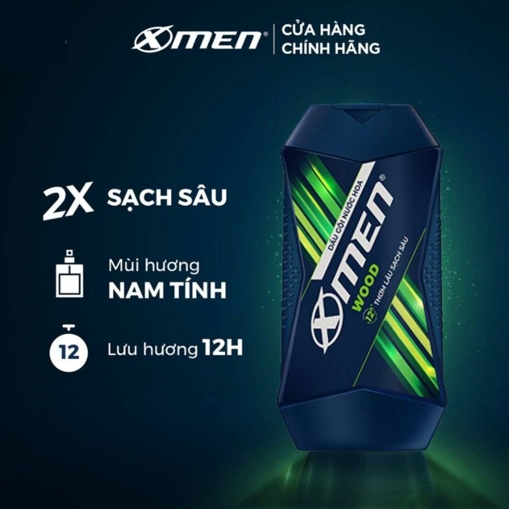 Dầu gội nước hoa X-Men Wood 2x sạch sâu thơm lâu