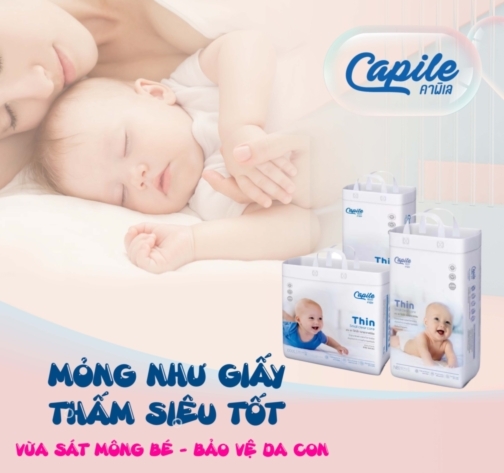 Tã dán trẻ em nội địa Thái Lan Nhãn Hiệu Capile  - Thương hiệu: Capile