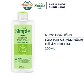 Nước hoa hồng Simple Kind to Skin Soothing Facial Toner-anh