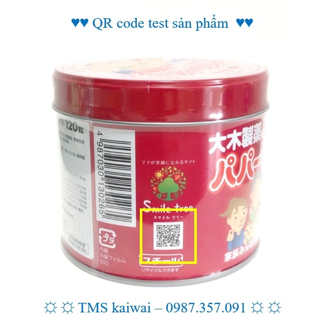 Vitamin tổng hợp papazeri-5 Nhật Bản 120 viên(trẻ em)