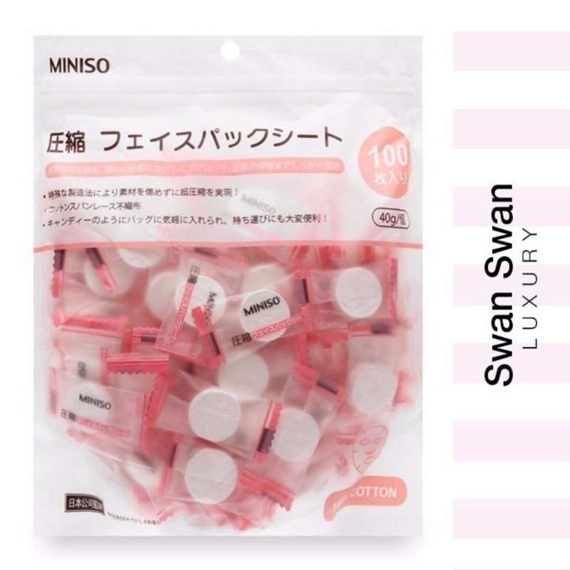 Mặt nạ viên nén Miniso 100 viên-NHẬT
