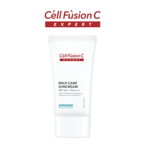 Cell Fusion C Expert - Kem chống nắng vật lý, tăng cường hàng rào bảo vệ da Mild Care Suncream SPF 50+/ PA++++