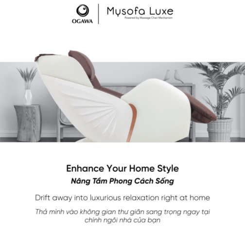 OGAWA Mysofa Luxe (OS-3161S) / Ghế massage OGAWA Mysofa Luxe (OS-3161S)  2. Thương hiệu: OGAWA (Thương hiệu từ Malaysia)
