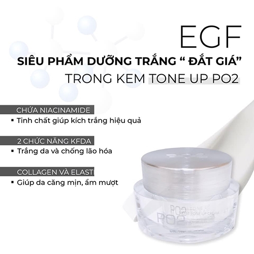 Kem váng sữa PO2 Tone Up Cream 50g-hàn